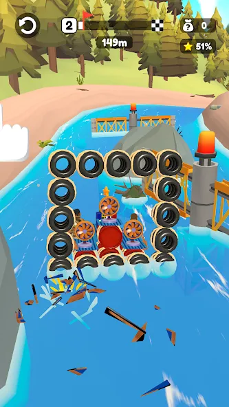 Raft Racing (ДИУАфтинг)  [МОД Меню] Screenshot 4