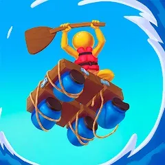 Скачать взломанную Raft Racing (ДИУАфтинг)  [МОД Меню] - стабильная версия apk на Андроид