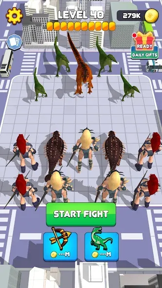 Dinosaur Monster Fight Battle (Бамбам Монстр Против 100 Дверей)  [МОД Unlimited Money] Screenshot 5