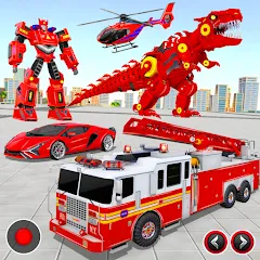 Скачать взлом Fire Truck Robot Car Game  [МОД Бесконечные деньги] - последняя версия apk на Андроид