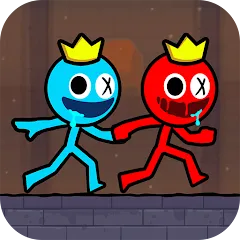 Взлом Red and Blue Stickman 2024 (Ред энд Блу Стикмен 2)  [МОД Бесконечные деньги] - стабильная версия apk на Андроид