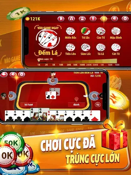 Tiến Lên Đếm Lá - Tien Len  [МОД Много монет] Screenshot 5