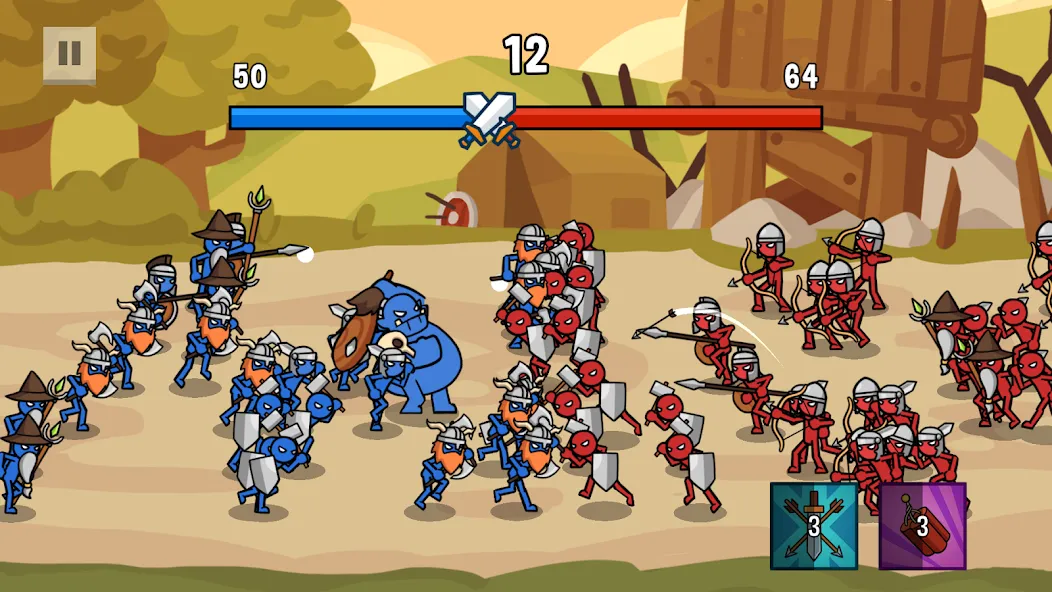 Stick Battle: War of Legions (Стик битва)  [МОД Mega Pack] Screenshot 1