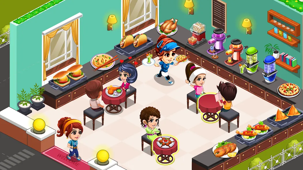 Cooking Restaurant Kitchen (Кукинг Ресторан Китчен)  [МОД Много монет] Screenshot 1