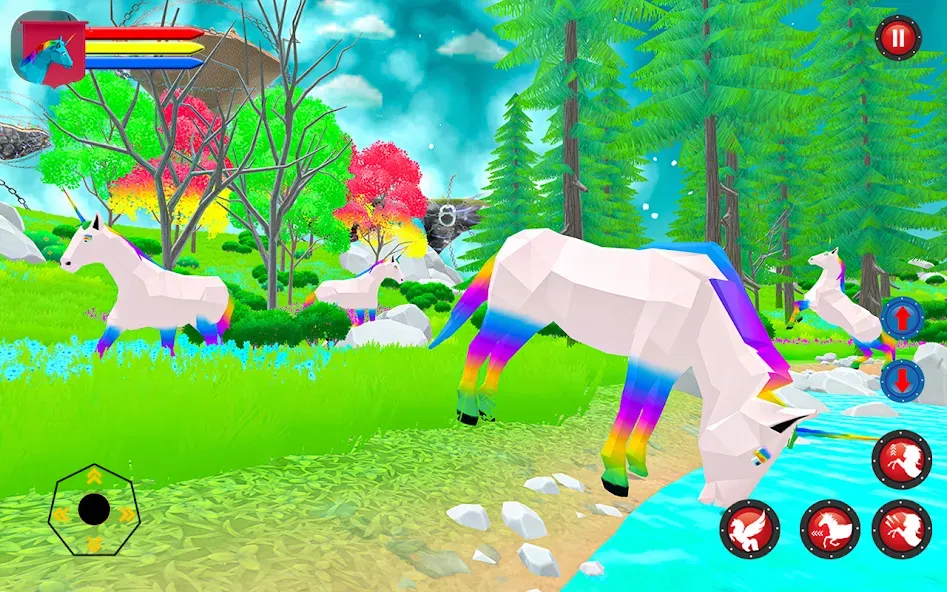 Flying Unicorn Pegasus Games  [МОД Unlimited Money] Screenshot 2