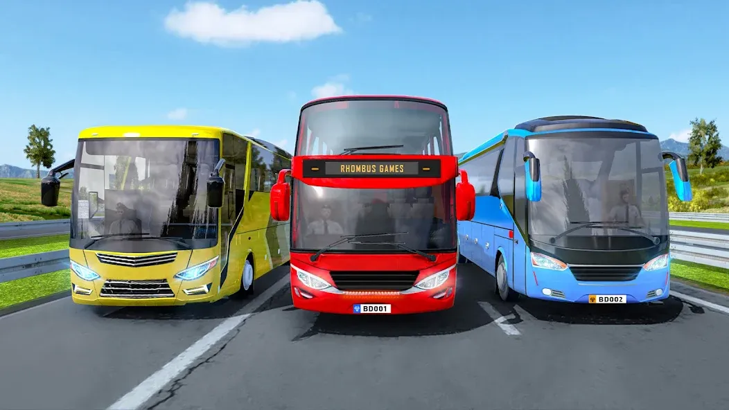 Highway Bus Simulator Bus Game  [МОД Много денег] Screenshot 1