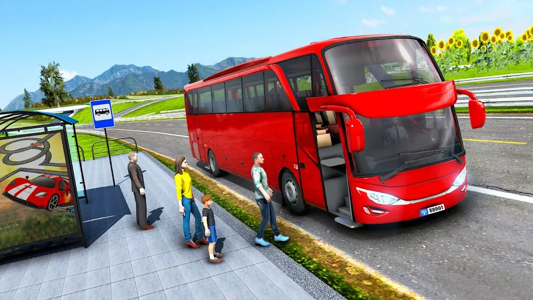 Highway Bus Simulator Bus Game  [МОД Много денег] Screenshot 2