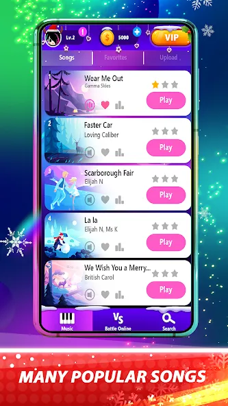 Magic Pink Tiles: Piano Game (Магические розовые плитки)  [МОД Много монет] Screenshot 3