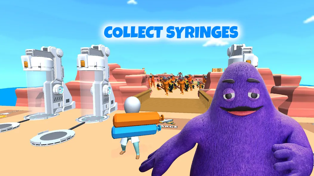 Grimace monster playground (Батл Плейграунд Монстерс)  [МОД Menu] Screenshot 1