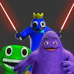 Взлом Grimace monster playground (Батл Плейграунд Монстерс)  [МОД Menu] - стабильная версия apk на Андроид