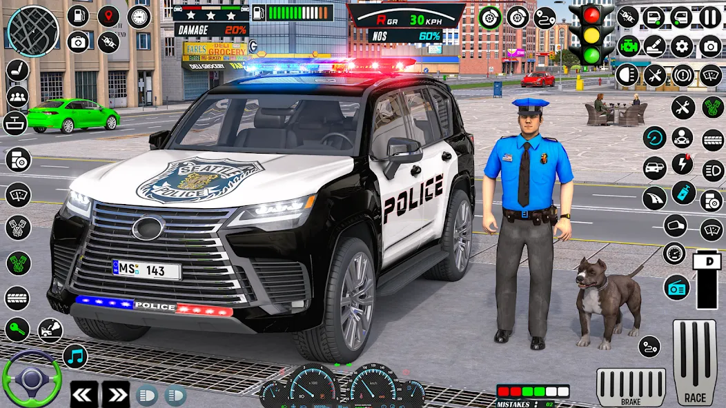 US Police Car Parking - King  [МОД Все открыто] Screenshot 1