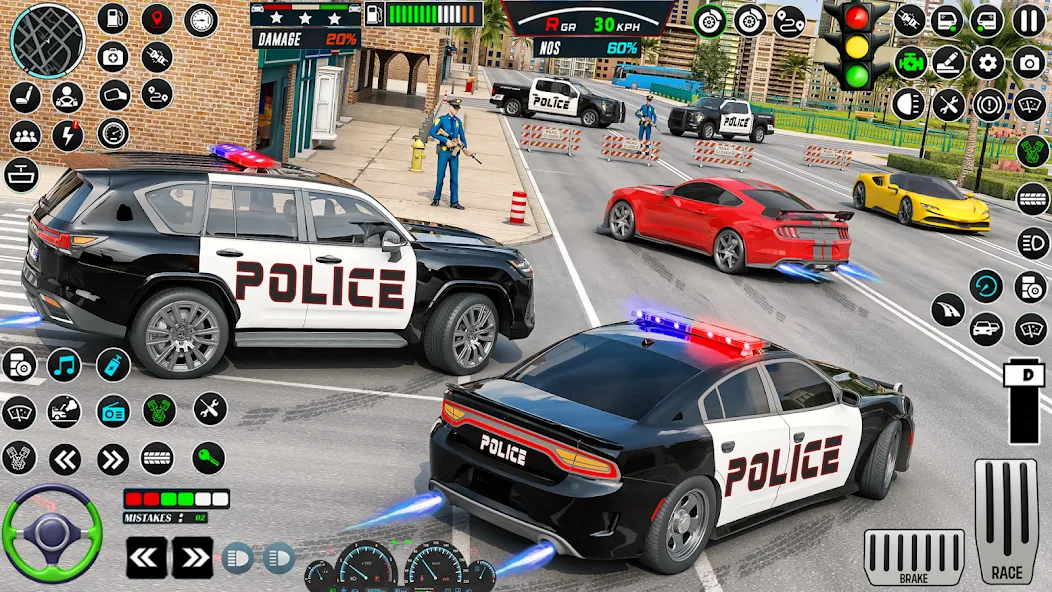 US Police Car Parking - King  [МОД Все открыто] Screenshot 2