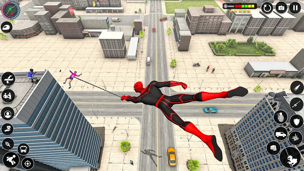 Spider Rope Games - Crime Hero  [МОД Бесконечные монеты] Screenshot 4