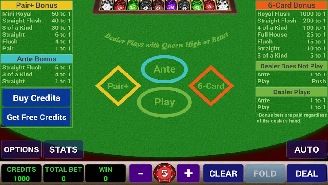 Ace 3-Card Poker (эйс 3)  [МОД Unlimited Money] Screenshot 1