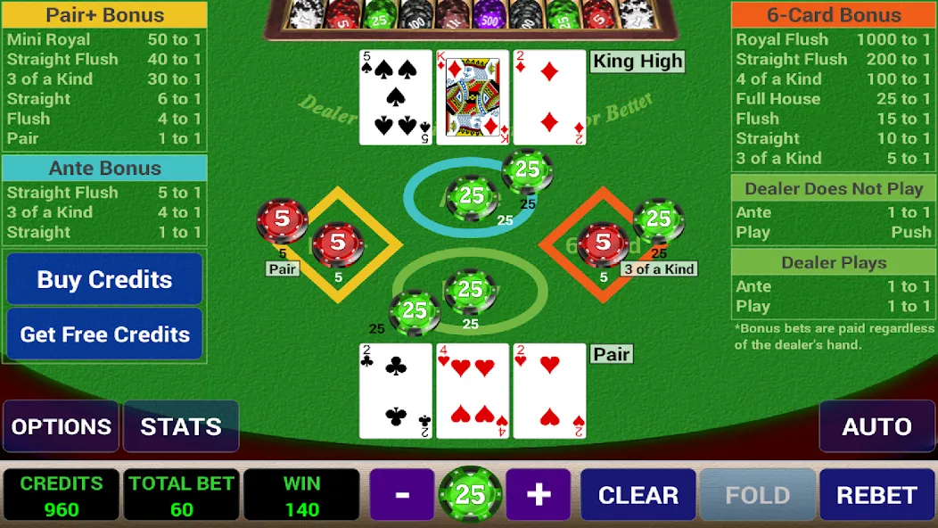 Ace 3-Card Poker (эйс 3)  [МОД Unlimited Money] Screenshot 3