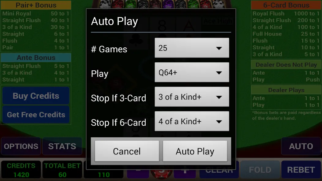 Ace 3-Card Poker (эйс 3)  [МОД Unlimited Money] Screenshot 5