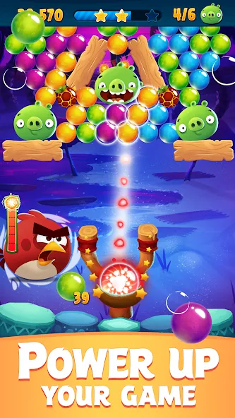 Angry Birds POP Bubble Shooter (Энгри Брдс ПОП Бабл Шутер)  [МОД Меню] Screenshot 4