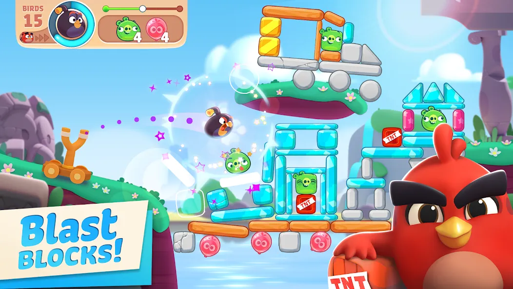 Angry Birds Journey (Энгри Бердс Джорни)  [МОД Menu] Screenshot 1