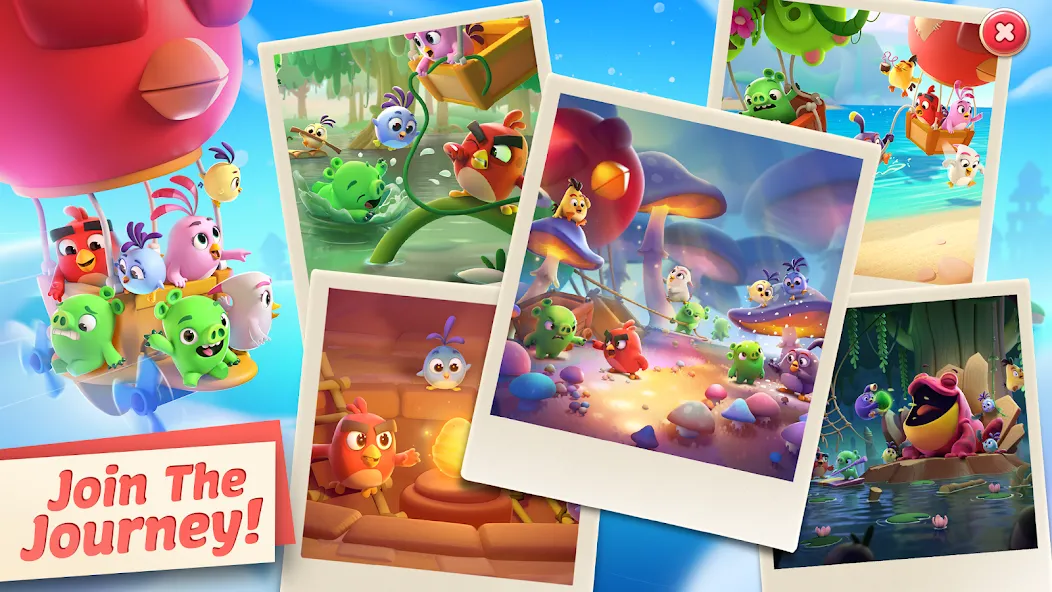 Angry Birds Journey (Энгри Бердс Джорни)  [МОД Menu] Screenshot 5