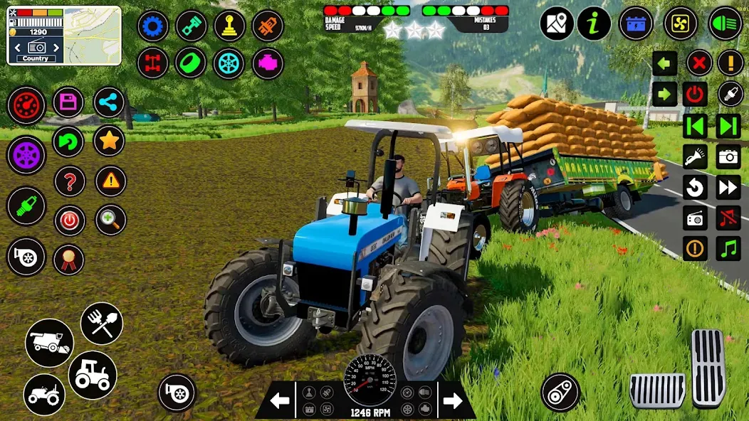 Indian Tractor Farming Games  [МОД Unlimited Money] Screenshot 4