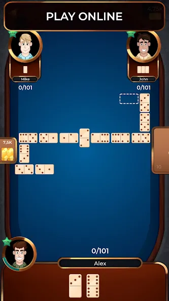 Dominoes Online  [МОД Unlimited Money] Screenshot 1