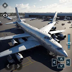 Взломанная Real Plane Flying Simulator  [МОД Mega Pack] - стабильная версия apk на Андроид
