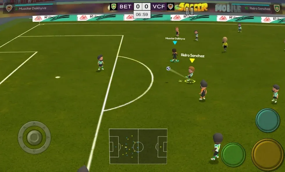 Super Arcade Soccer Mobile (упер Аркадный Футбол Мобильный)  [МОД Бесконечные деньги] Screenshot 1