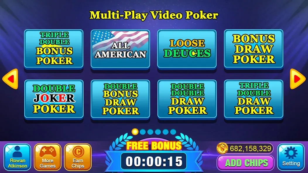 Video Poker Games - Multi Hand (Видео покер игры)  [МОД Много монет] Screenshot 2