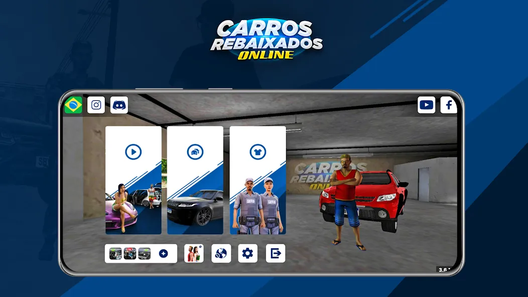 Carros Rebaixados Online (Каррос Ребайшадос Онлайн)  [МОД Menu] Screenshot 1