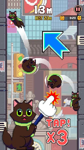 Cat Jump (Сэт Джамп)  [МОД Бесконечные деньги] Screenshot 2