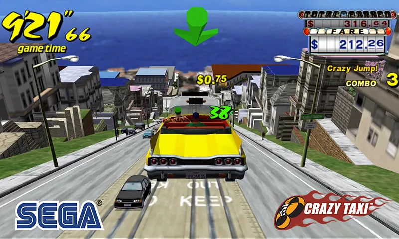 Crazy Taxi Classic (Крейзи Такси Классик)  [МОД Много монет] Screenshot 1