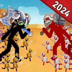 Взломанная Stick Dynasty (Стритмен Баттл Уор)  [МОД Menu] - стабильная версия apk на Андроид