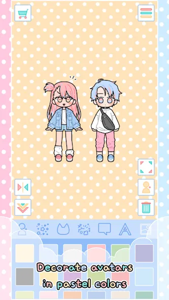 Pastel Friends : Dress Up Game  [МОД Меню] Screenshot 2