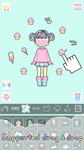 Pastel Girl : Dress Up Game  [МОД Меню] Screenshot 3