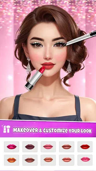 Fashion Artist: Makeup Game  [МОД Бесконечные деньги] Screenshot 1