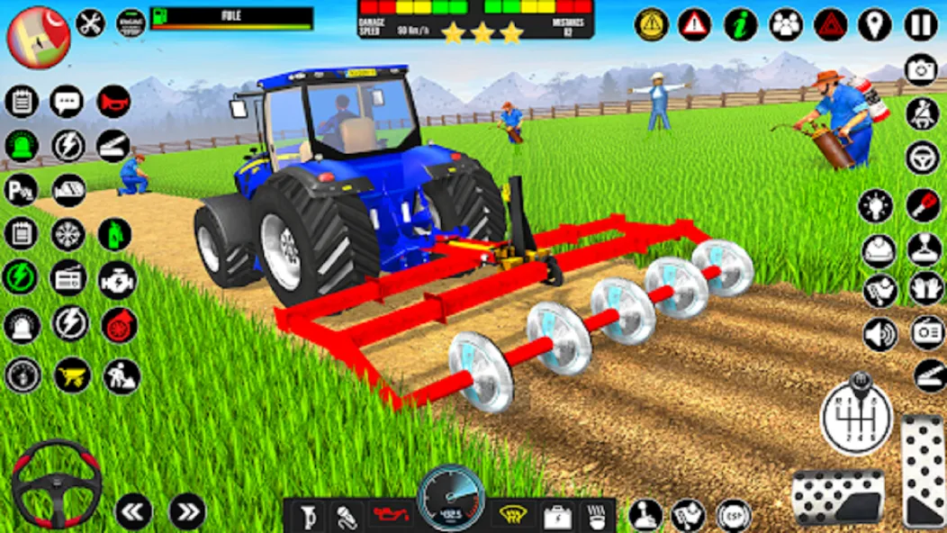 Indian Tractor Driving Game 3D (Фарминг Геймс)  [МОД Меню] Screenshot 2