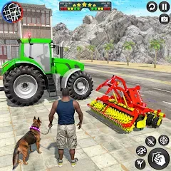 Скачать взломанную Indian Tractor Driving Game 3D (Фарминг Геймс)  [МОД Меню] - последняя версия apk на Андроид