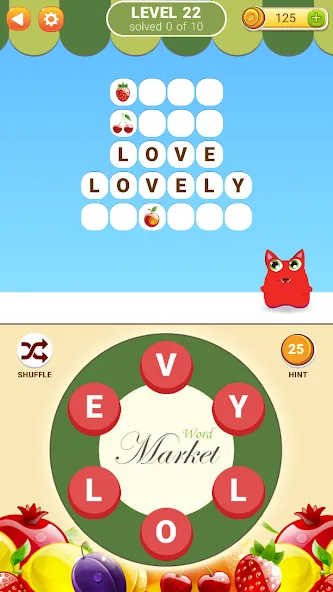 Word Market  [МОД Много монет] Screenshot 3