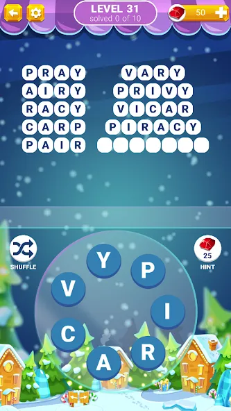 Word Connection: Puzzle Game  [МОД Бесконечные монеты] Screenshot 3