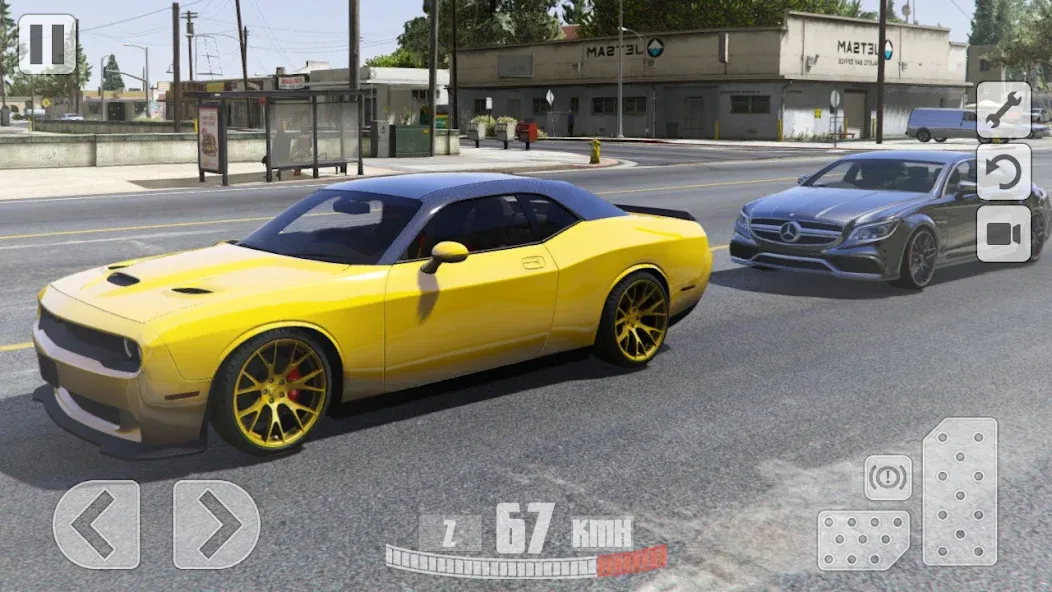 Simulator Dodge Demon Parking (Симулятор парковки  )  [МОД Unlocked] Screenshot 2