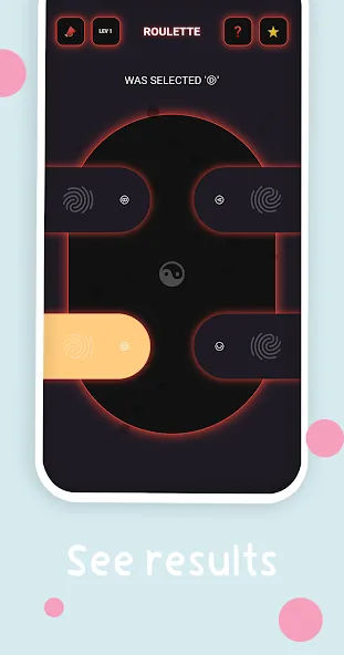 Mini : Finger Picker Chooser (Шок)  [МОД Бесконечные монеты] Screenshot 1