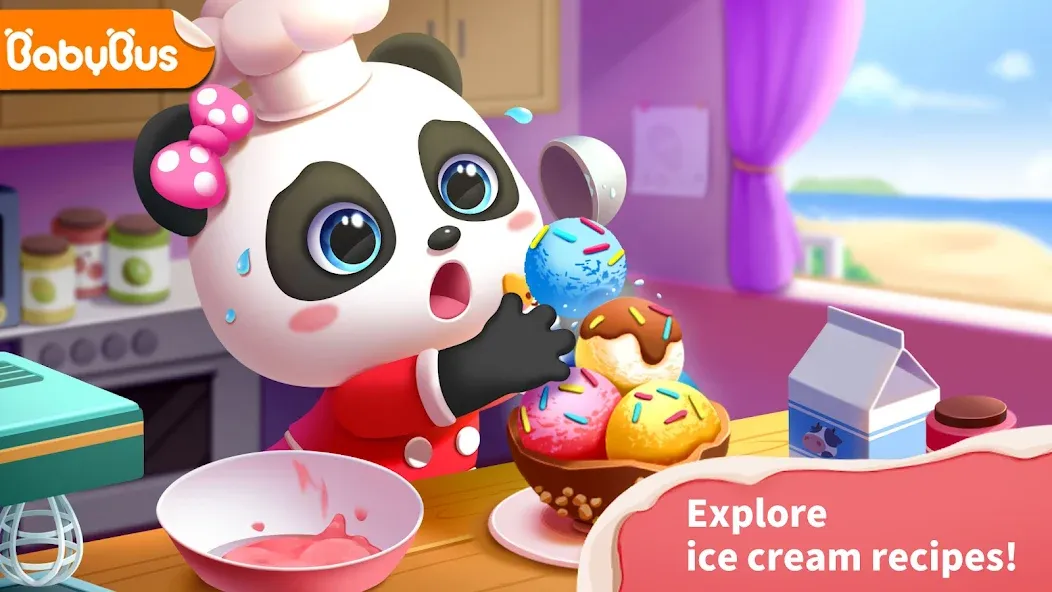 Baby Panda’s Ice Cream Shop  [МОД Mega Pack] Screenshot 1