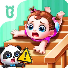 Взломанная Baby Panda Home Safety  [МОД Много монет] - последняя версия apk на Андроид