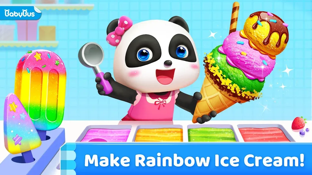 Little Panda's Ice Cream Games  [МОД Все открыто] Screenshot 1