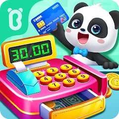 Взломанная Baby Panda's Supermarket  [МОД Mega Pack] - последняя версия apk на Андроид