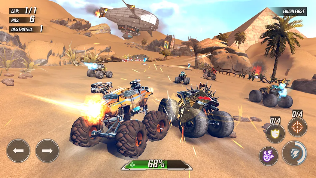 RACE: Rocket Arena Car Extreme (РЕЙС)  [МОД Много монет] Screenshot 1