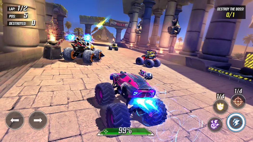 RACE: Rocket Arena Car Extreme (РЕЙС)  [МОД Много монет] Screenshot 5