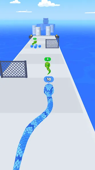 Snake Run Race・3D Running Game (Снейк Ран Рейс)  [МОД Unlimited Money] Screenshot 1