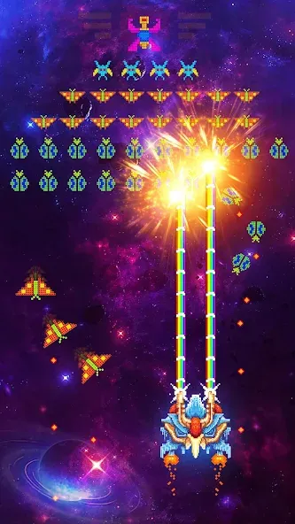 Space Shooter: Galaxy Attack (Спейс шутер)  [МОД Unlocked] Screenshot 5