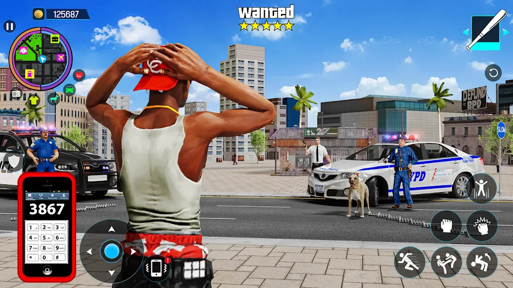 Gangster Mafia City Crime Game  [МОД Unlocked] Screenshot 1